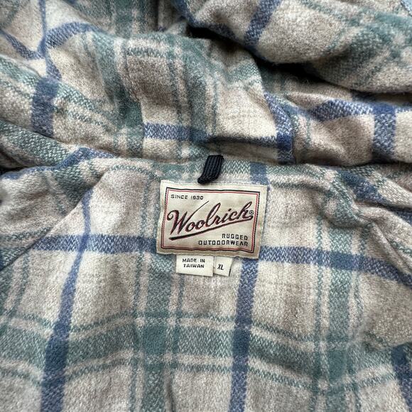 Woolrich 8377 Flannel Wool Lined Parka Jacket Hoodie Womens XL Long Sleeve - Picture 15 of 16